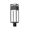 Z-Lite Barwick 1 Light Outdoor Post Mount Fixture, Black & Etched 585PHMR-BK-LED - alternate 1